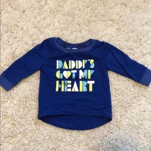 Crazy 8 Blue Daddy’s Got My Heart LongSleeve 6-12m